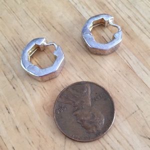 Huggie sterling earrings